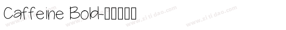 Caffeine Bold字体转换